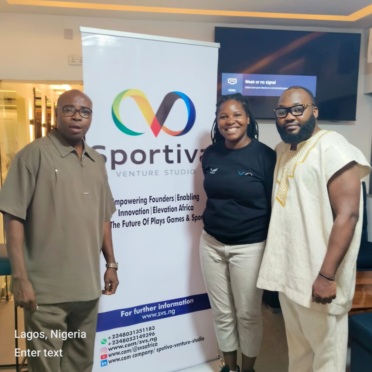 Team members at Sportiva Venture Studio launch event