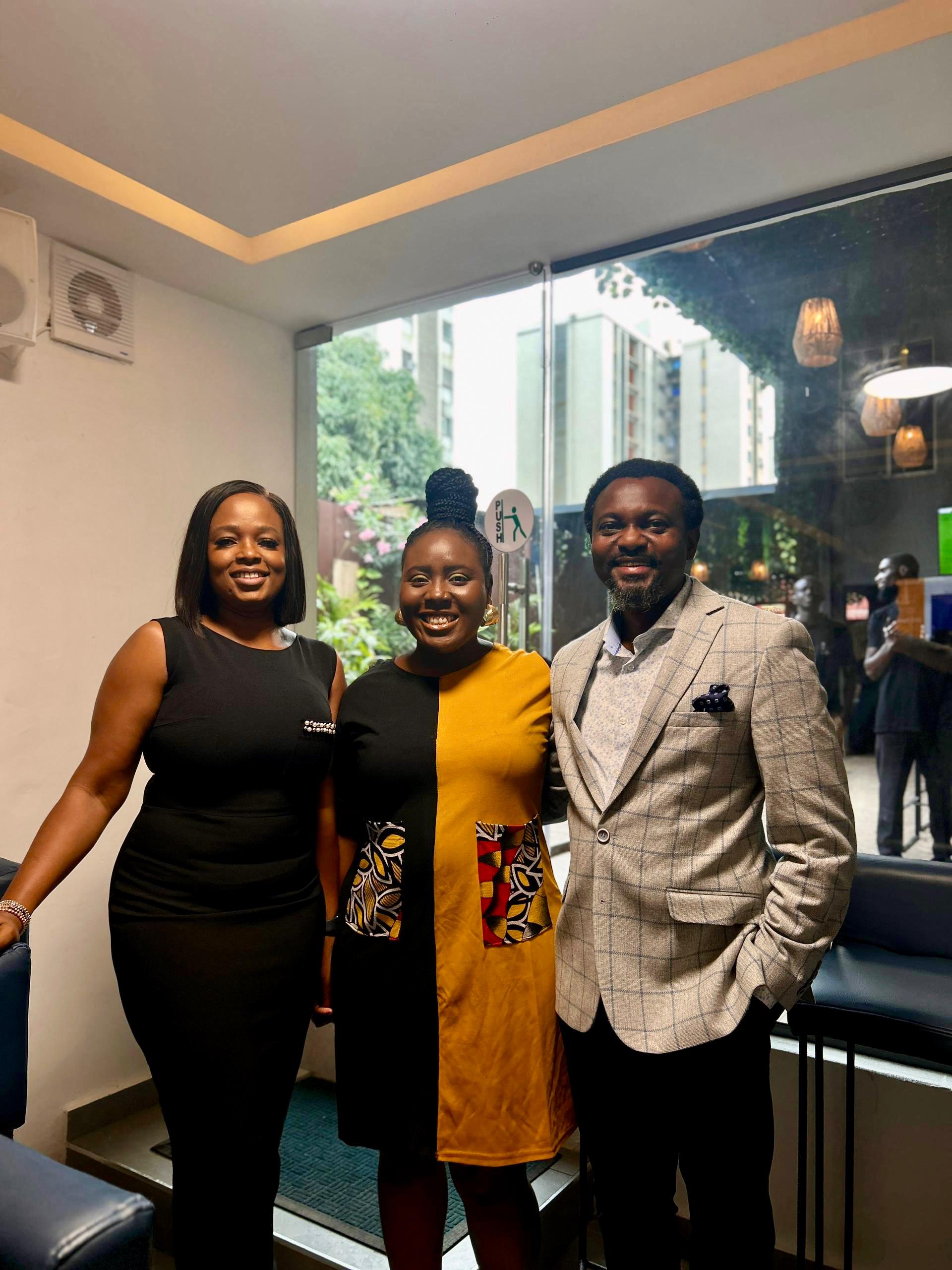 Team celebrating the launch